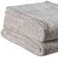 Set of Two Beige Cotton 16" X 30" Quick Dry Terry Cloth Hand Towels