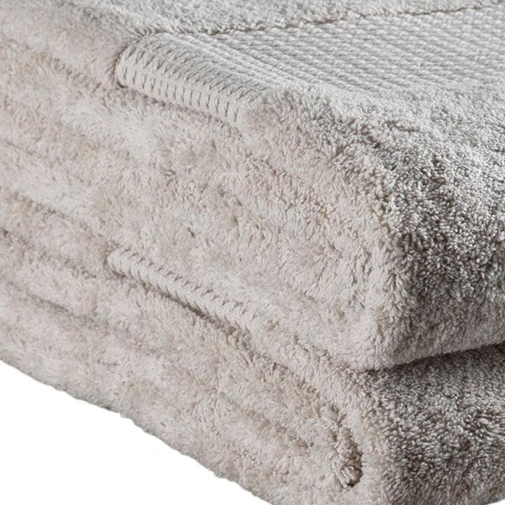 Beige Cotton 36" X 72" Quick Dry Terry Cloth Bath Sheet