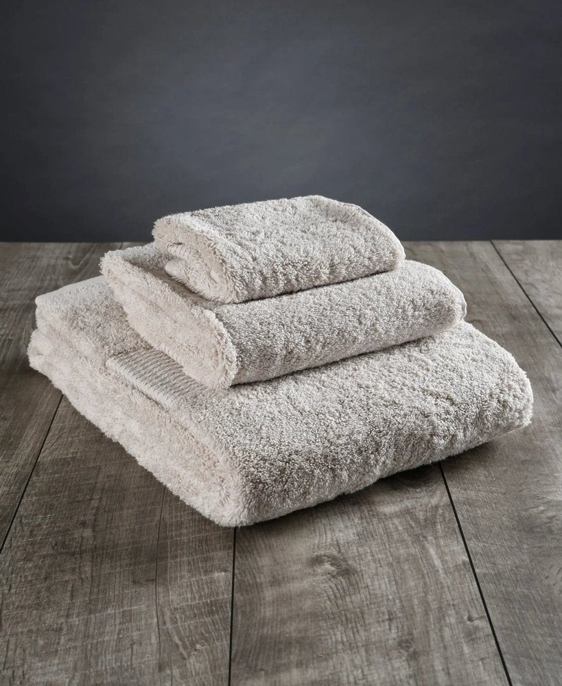 Set of Three Beige Cotton Quick Dry Terry Cloth Towels