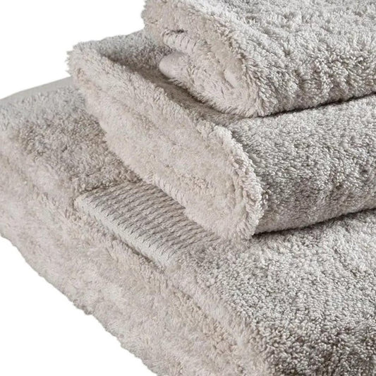 Set of Three Beige Cotton Quick Dry Terry Cloth Towels