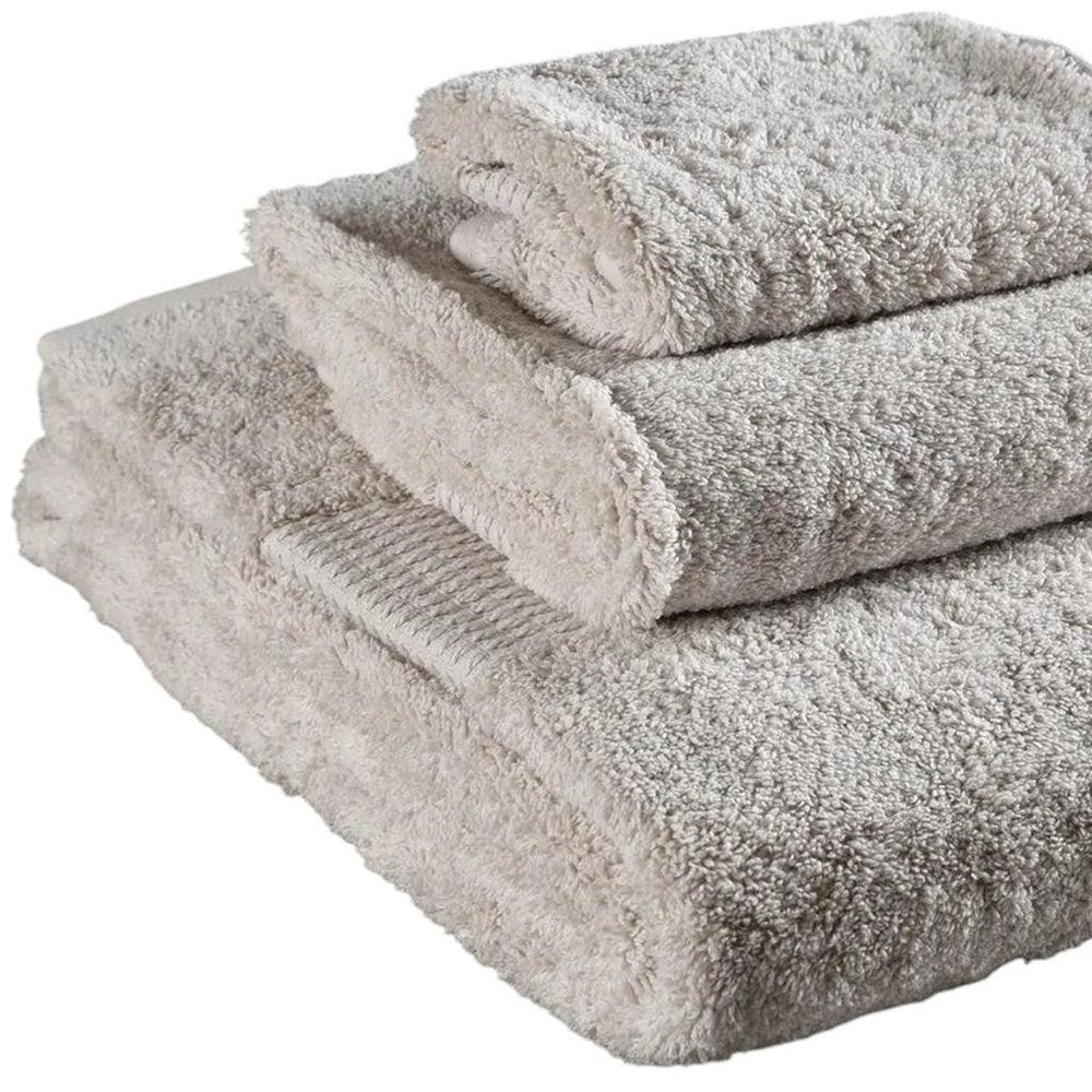 Set of Three Beige Cotton Quick Dry Terry Cloth Towels