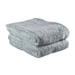 Set of Two Sea Green Cotton 13" X 13" Quick Dry Terry Cloth Washcloths