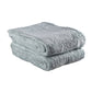 Set of Two Sea Green Cotton 16" X 30" Quick Dry Terry Cloth Hand Towels