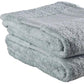 Set of Two Sea Green Cotton 16" X 30" Quick Dry Terry Cloth Hand Towels