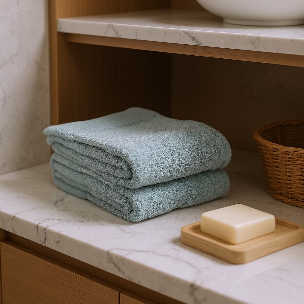 Sea Green Cotton 36" X 72" Quick Dry Terry Cloth Bath Sheet