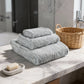 Set of Three Sea Green Cotton Quick Dry Terry Cloth Towels