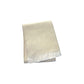 55" X 70" Linen And White Cotton Blend Herringbone Throw Blanket with Fringe