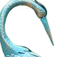 35" Light Orange Metal Hand Painted Figurine