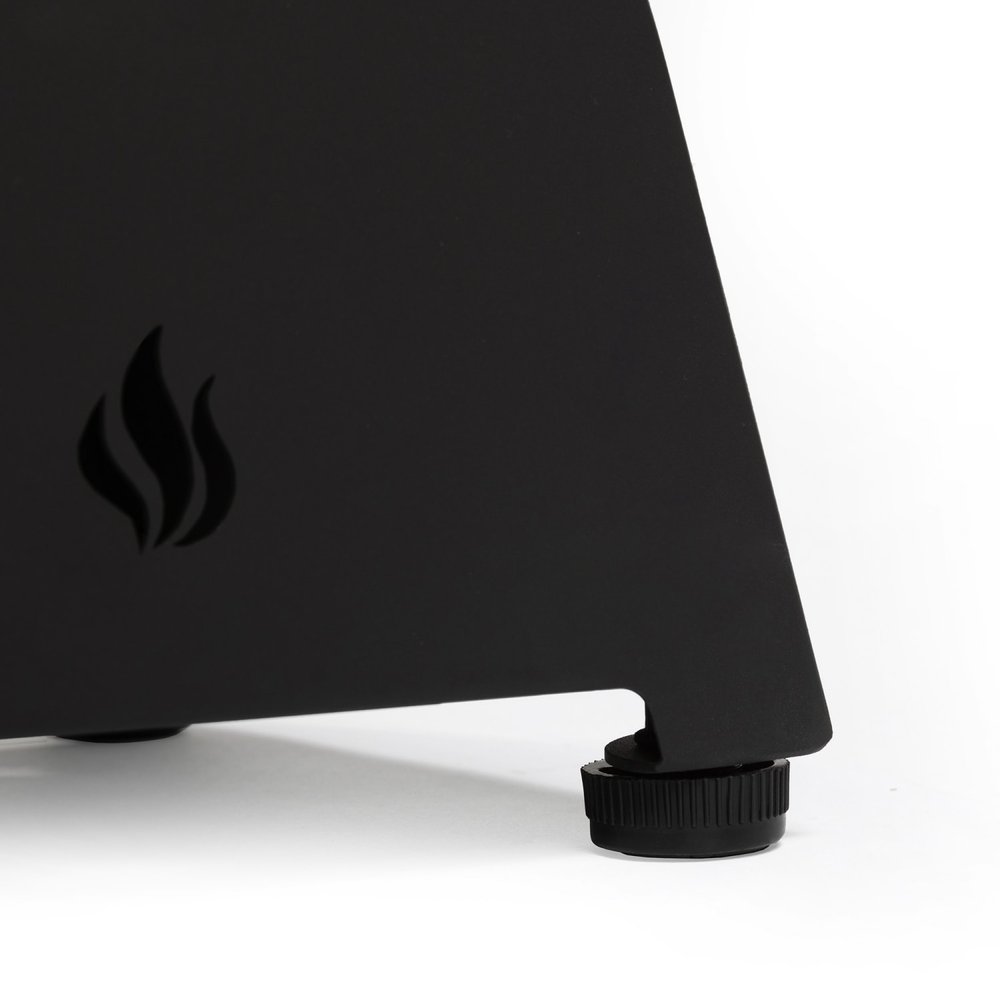 40000 BTU 28" Black Steel Propane Rectangular Fire Pit