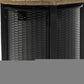 50000 BTU 30" Black And Brown Steel Propane Round Fire Pit