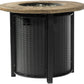 50000 BTU 30" Black And Brown Steel Propane Round Fire Pit