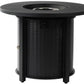 50000 BTU 32" Black Steel Propane Round Fire Pit