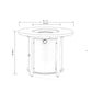 50000 BTU 32" Black Steel Propane Round Fire Pit Table