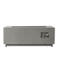 50000 BTU 42" Gray Steel Propane Rectangular Fire Pit With Cover