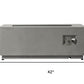 50000 BTU 42" Gray Steel Propane Rectangular Fire Pit With Cover