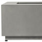 50000 BTU 42" Gray Steel Propane Rectangular Fire Pit With Cover