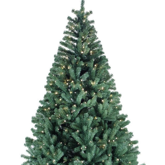 9' Pre Lit Full Spruce Christmas Tree