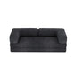 82" Gray Chenille Convertible Futon Sleeper Sofa