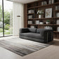 82" Gray Chenille Convertible Futon Sleeper Sofa