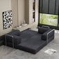 82" Gray Chenille Convertible Futon Sleeper Sofa
