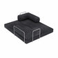 82" Gray Chenille Convertible Futon Sleeper Sofa