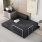 82" Gray Chenille Convertible Futon Sleeper Sofa