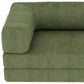 82" Green Corduroy Convertible Futon Sleeper Sofa