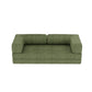 82" Green Corduroy Convertible Futon Sleeper Sofa
