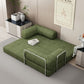 82" Green Corduroy Convertible Futon Sleeper Sofa