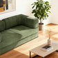 82" Green Corduroy Convertible Futon Sleeper Sofa