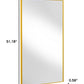 Gold Aluminum Wall Mount Or Leaning Framed Full Length Mirror