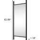 63" Black Wood Leaning Ladder Framed Full Length Mirror