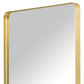 71" Gold Aluminum Leaning Framed Full Length Mirror