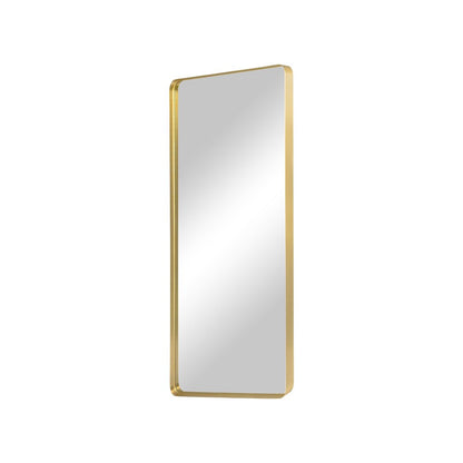 71" Gold Aluminum Leaning Framed Full Length Mirror