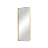 71" Gold Aluminum Leaning Framed Full Length Mirror