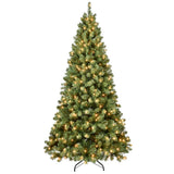 7' Pre Lit Full Spruce Christmas Tree