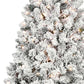 4.5' Pre Lit Full Flocked Spruce Christmas Tree