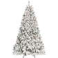 4' Pre Lit Full Flocked Spruce Christmas Tree