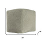 18" Sage Boucle Pouf Ottoman