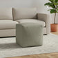 18" Sage Boucle Pouf Ottoman