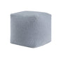 18" Blue Boucle Pouf Ottoman