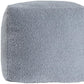 18" Blue Boucle Pouf Ottoman