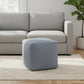 18" Blue Boucle Pouf Ottoman