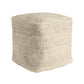 18" Natural Jute Pouf Ottoman