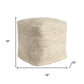 18" Natural Jute Pouf Ottoman