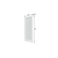 80" X 28" White Wood And Glass Slab Door