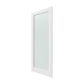 80" X 30" White Wood And Glass Slab Door