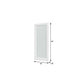 80" X 30" White Wood And Glass Slab Door