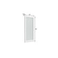 80" X 32" White Wood And Glass Slab Door