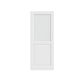 80" X 28" White Wood And Glass Slab Door